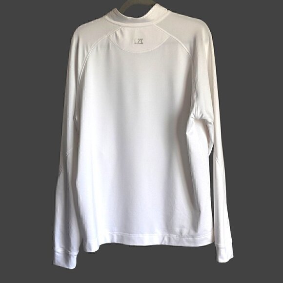 EUC - Cutter & Buck Men's Pennant Sport Half Zip in White - Size: Large - Picture 7 of 11